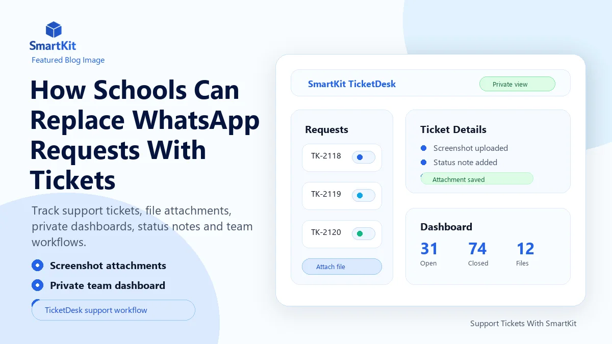 How Schools Can Replace WhatsApp Requests With Tickets