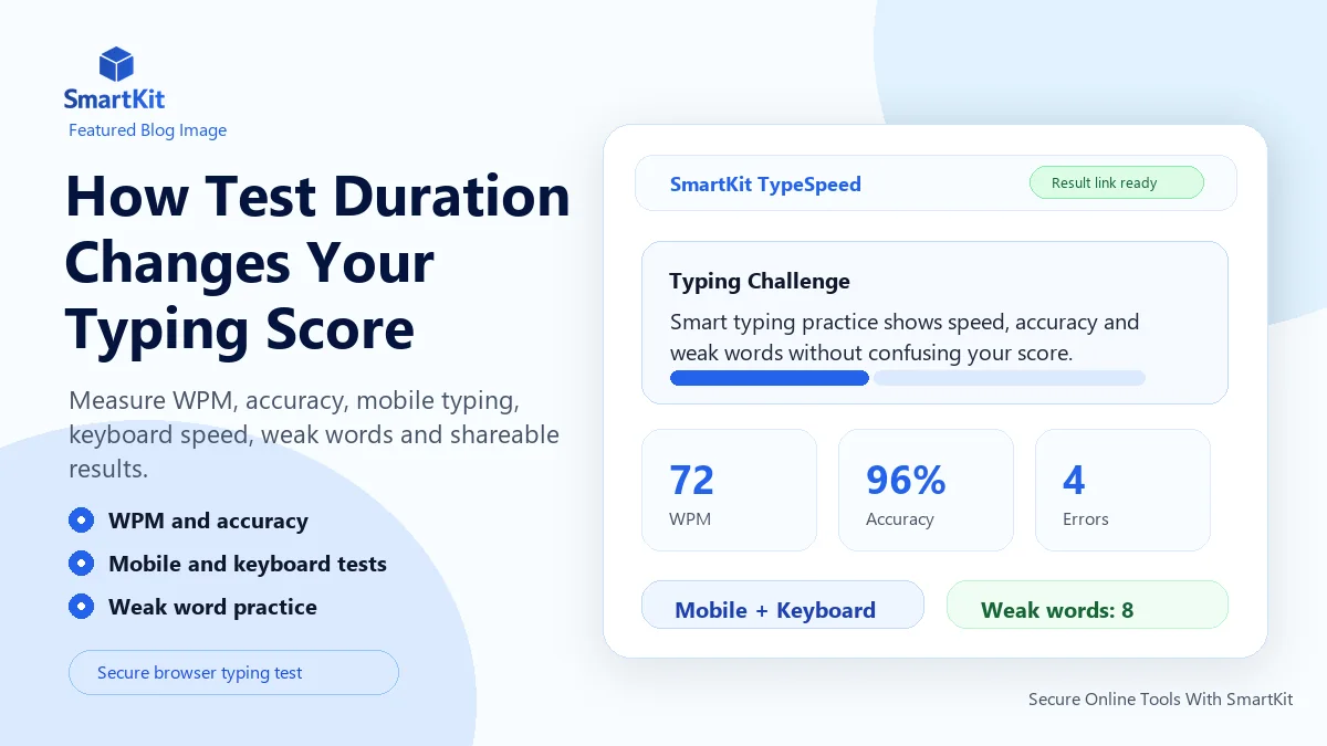 How Test Duration Changes Your Typing Score