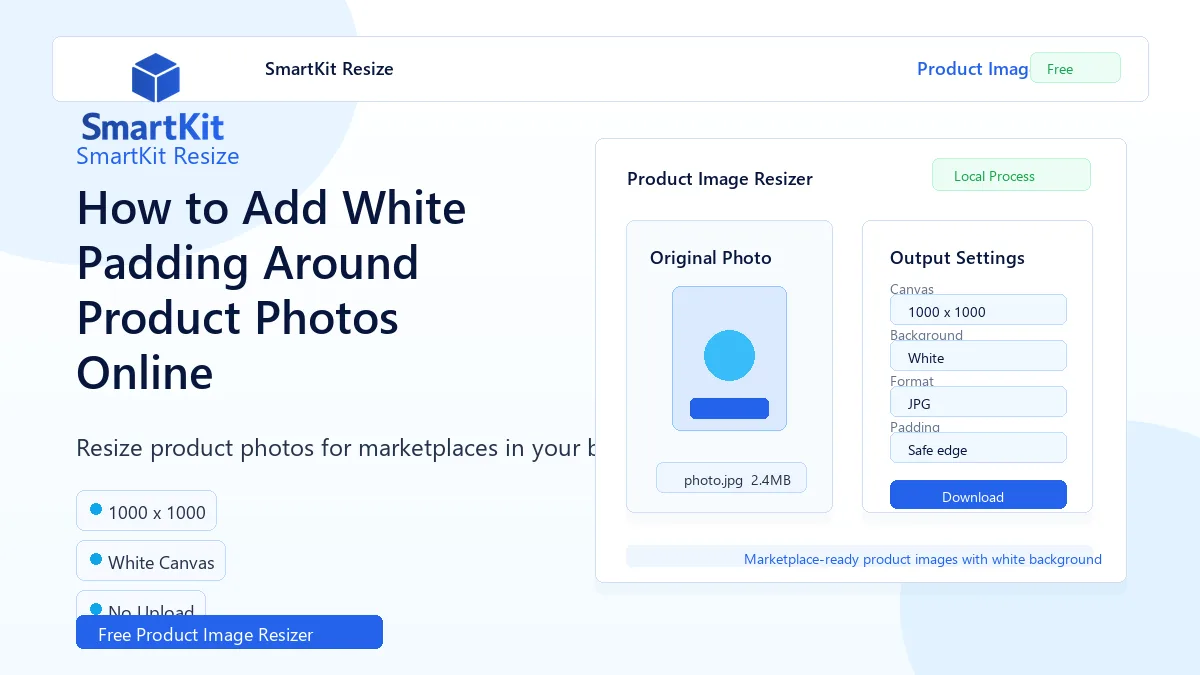 How to Add White Padding Around Product Photos Online