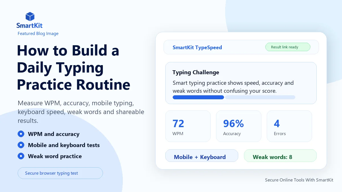 How to Build a Daily Typing Practice Routine