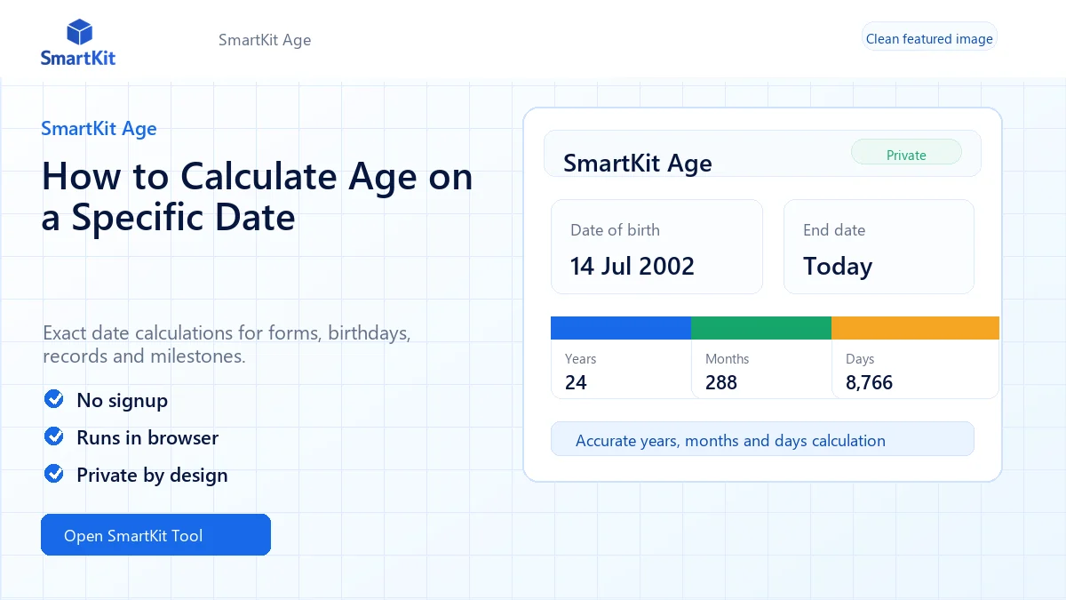 How to Calculate Age on a Specific Date
