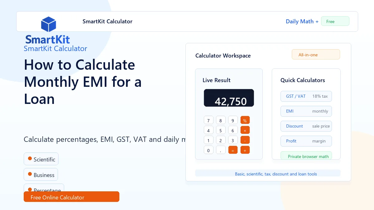 How to Calculate Monthly EMI for a Loan