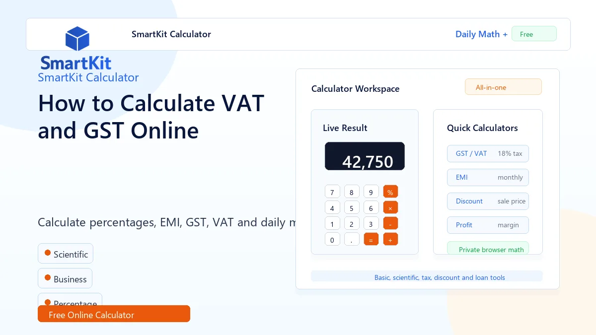 How to Calculate VAT and GST Online