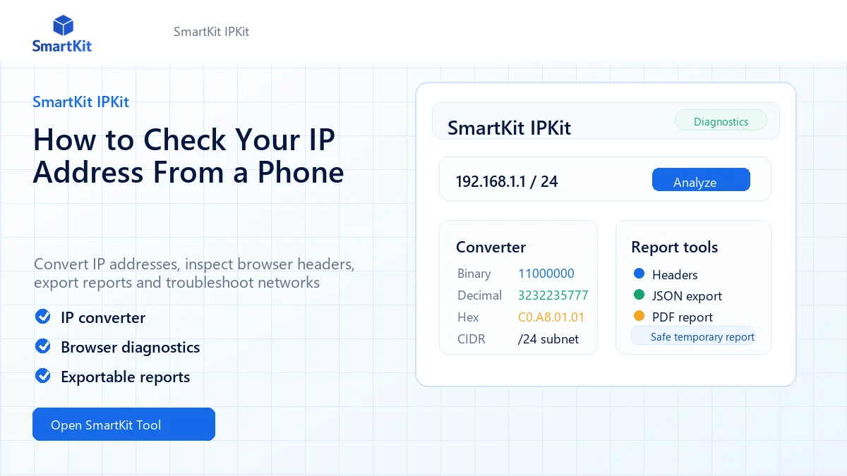 How to Check Your IP Address From a Phone