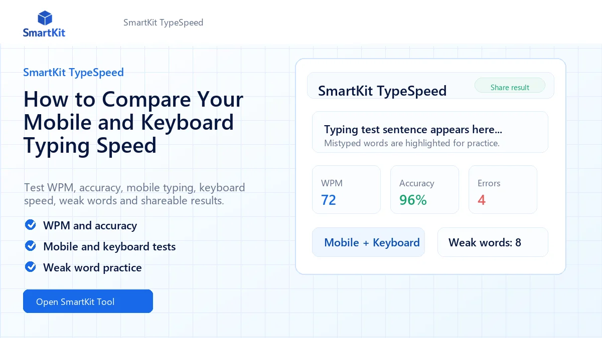 How to Compare Your Mobile and Keyboard Typing Speed