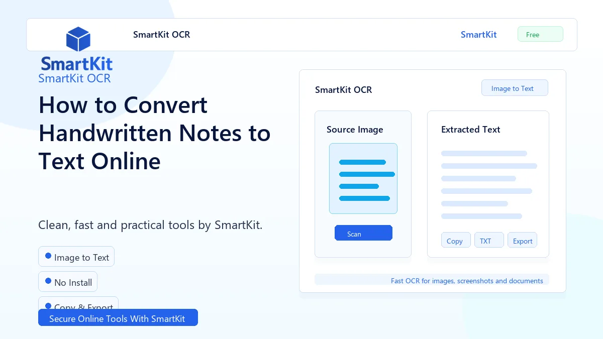 How to Convert Handwritten Notes to Text Online