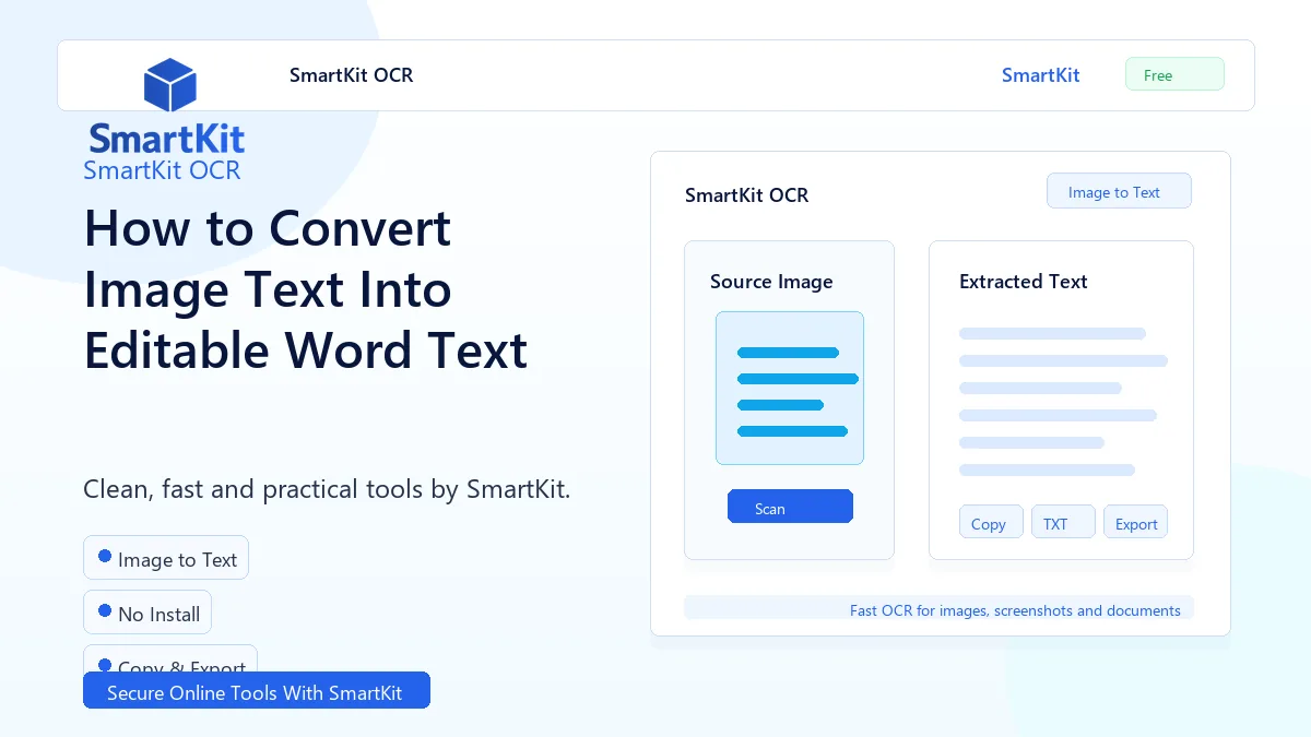 How to Convert Image Text Into Editable Word Text