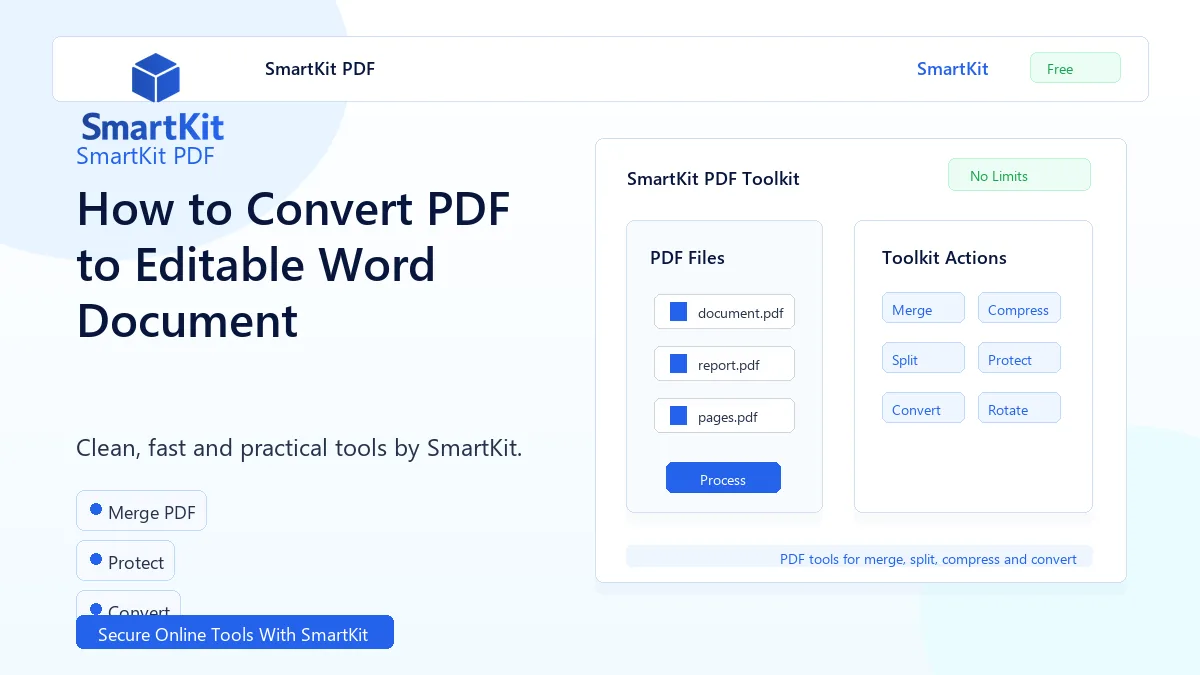 How to Convert PDF to Editable Word Document