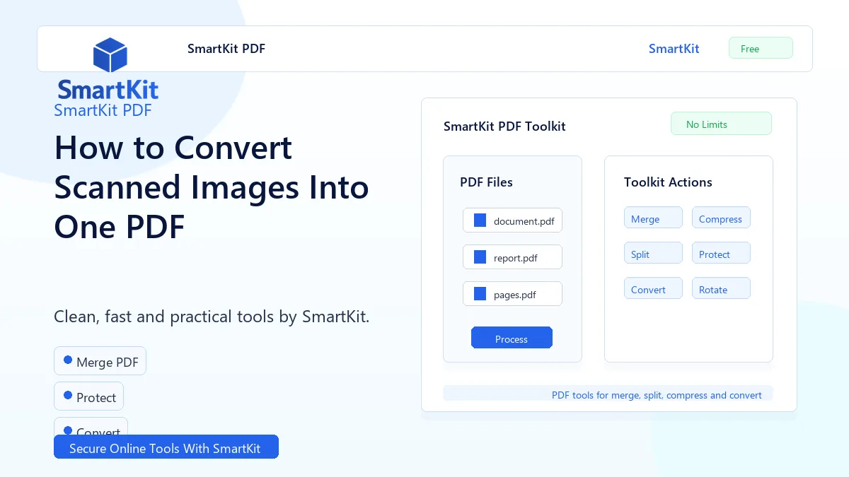 How to Convert Scanned Images Into One PDF