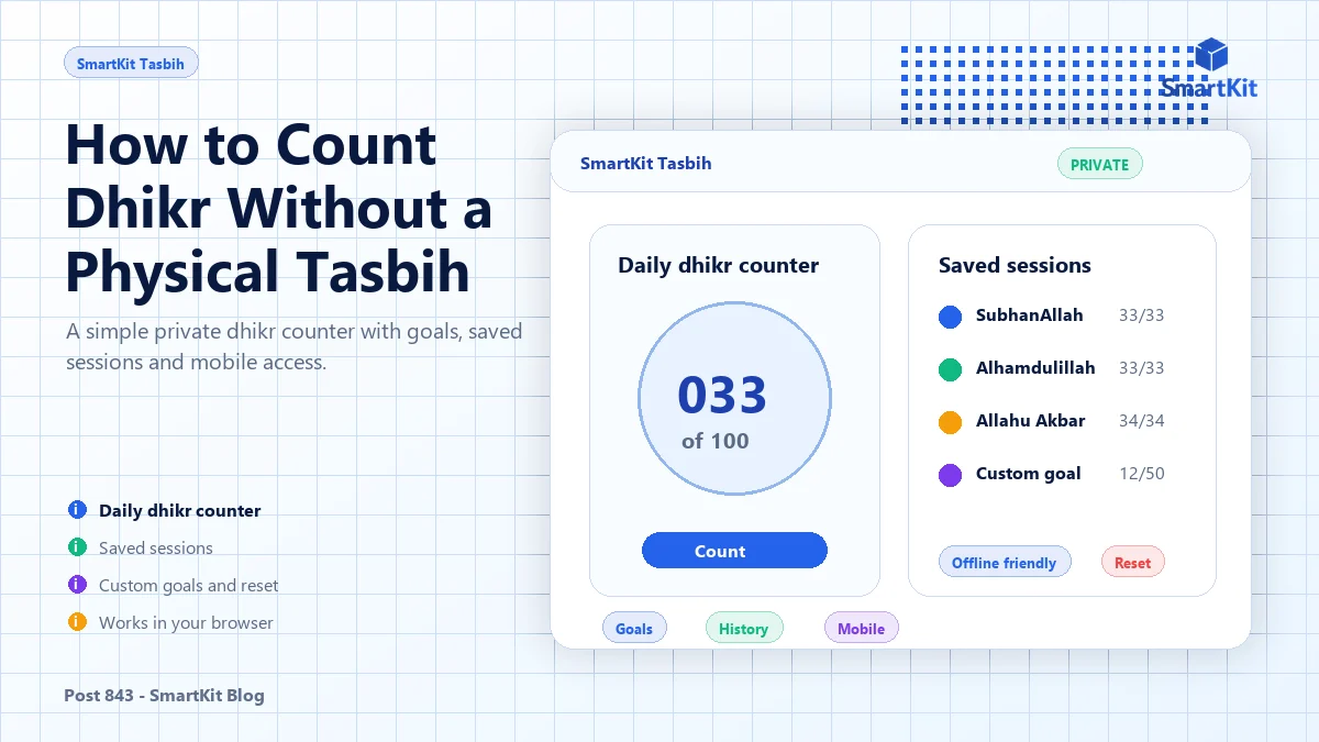 How to Count Dhikr Without a Physical Tasbih