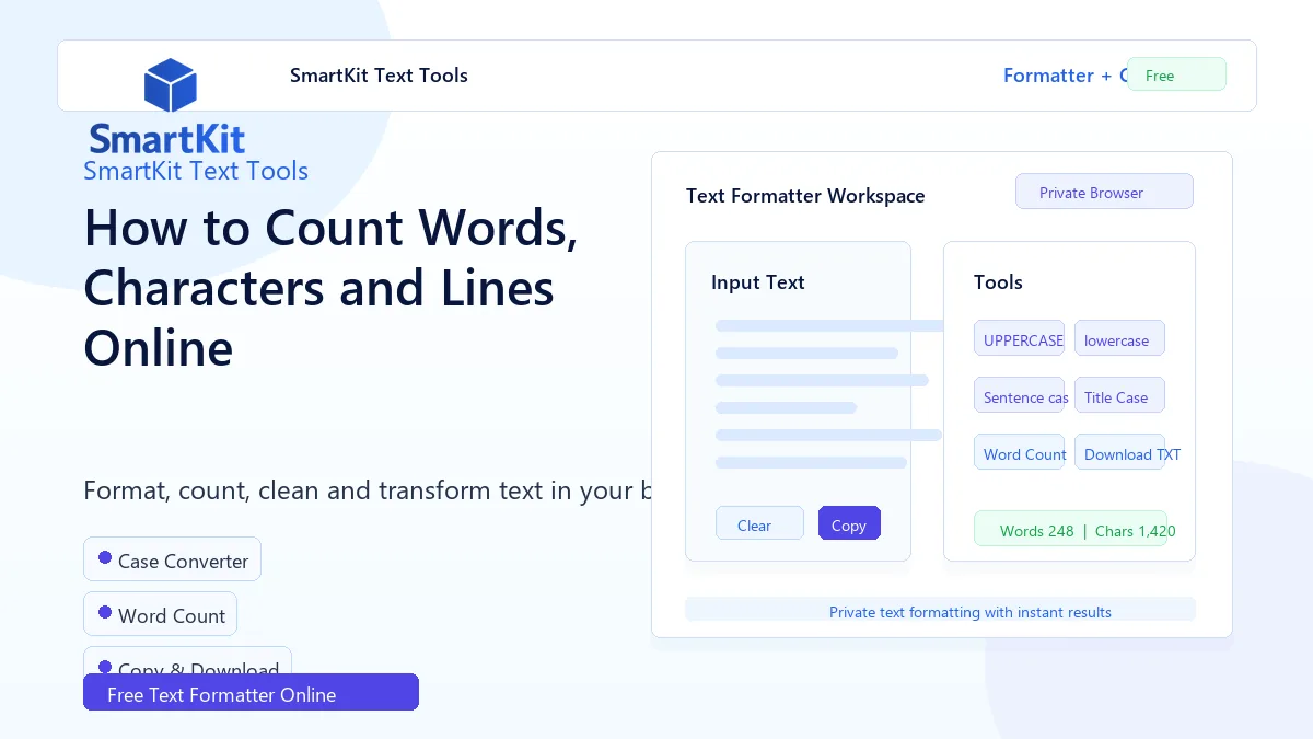 How to Count Words, Characters and Lines Online