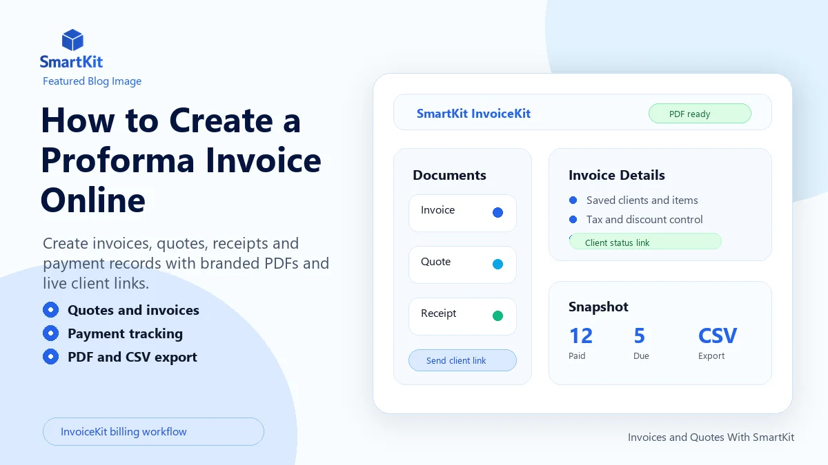 How to Create a Proforma Invoice Online