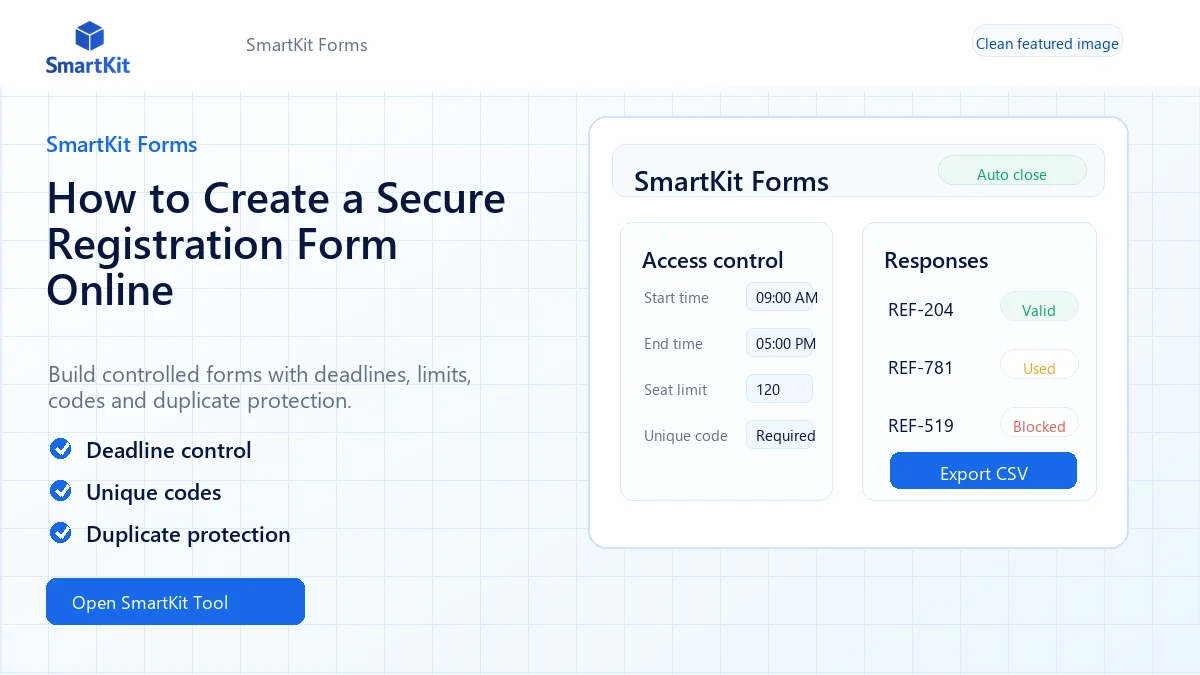 How to Create a Secure Registration Form Online