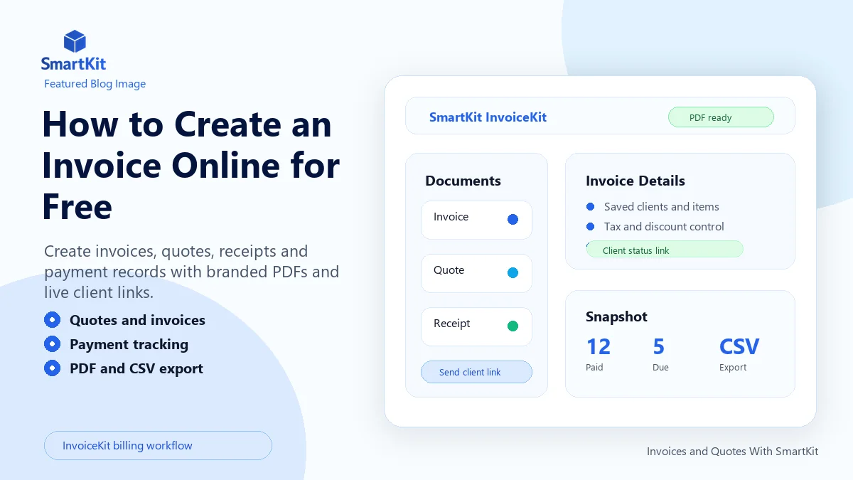 How to Create an Invoice Online for Free