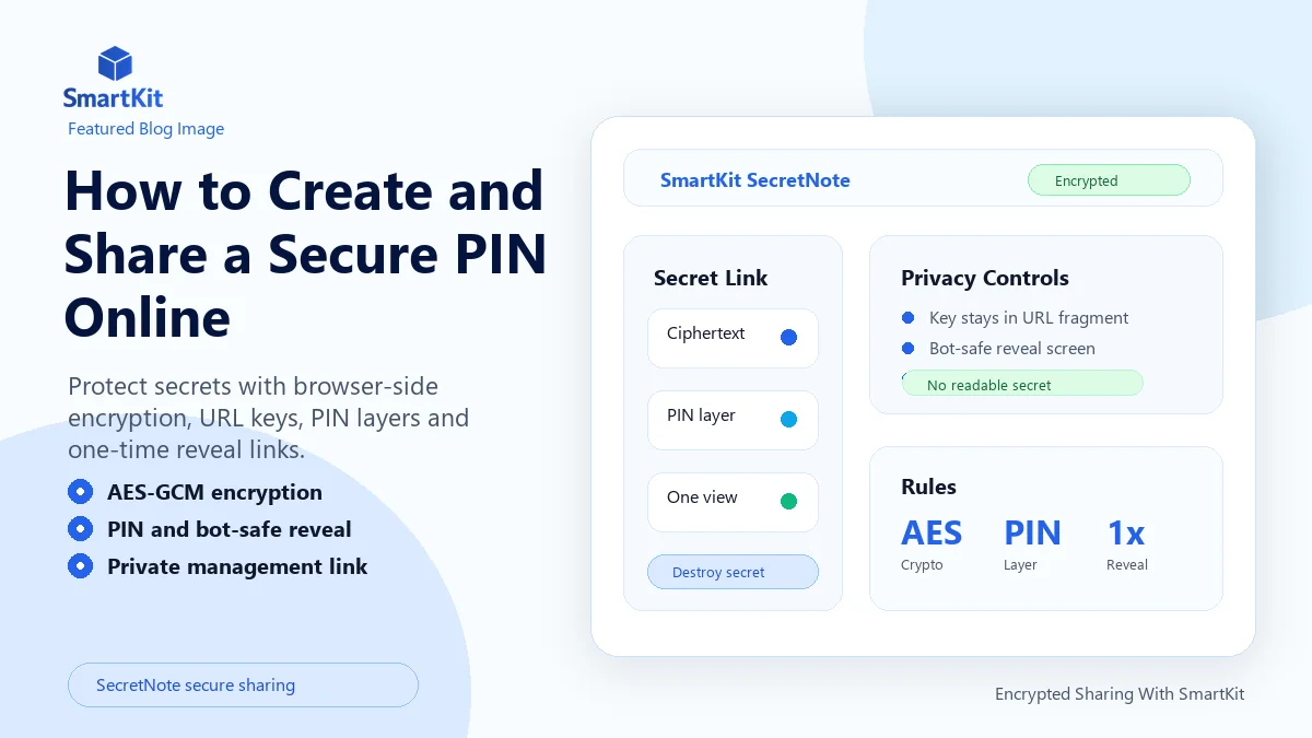 How to Create and Share a Secure PIN Online