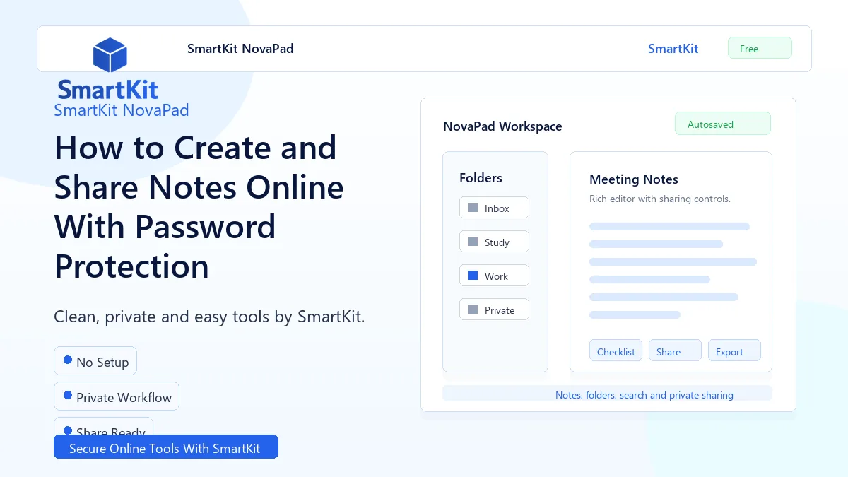 How to Create and Share Notes Online With Password Protection