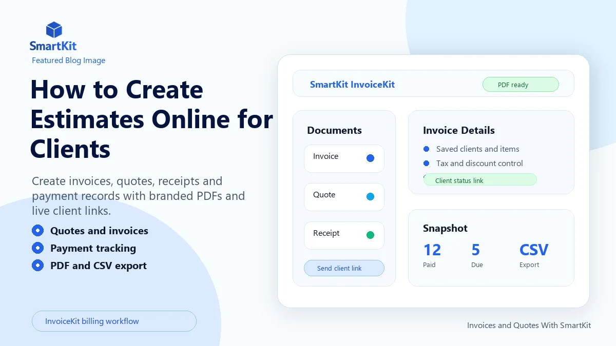 How to Create Estimates Online for Clients