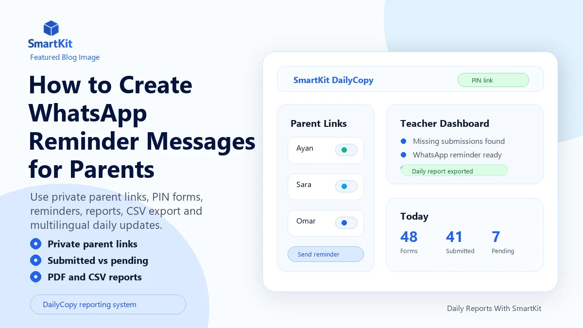 How to Create WhatsApp Reminder Messages for Parents