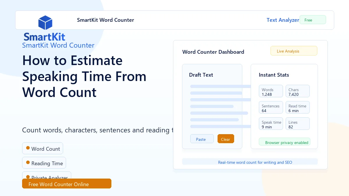 How to Estimate Speaking Time From Word Count