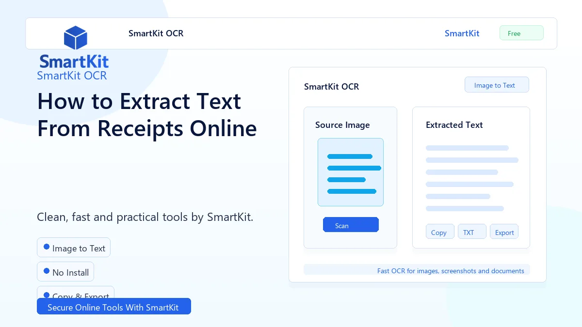 How to Extract Text From Receipts Online