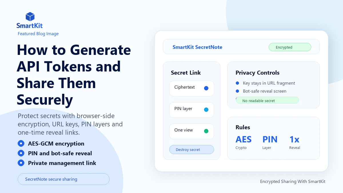 How to Generate API Tokens and Share Them Securely