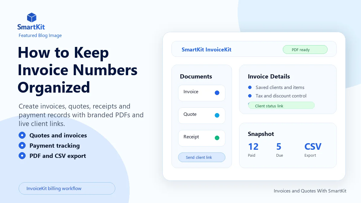 How to Keep Invoice Numbers Organized