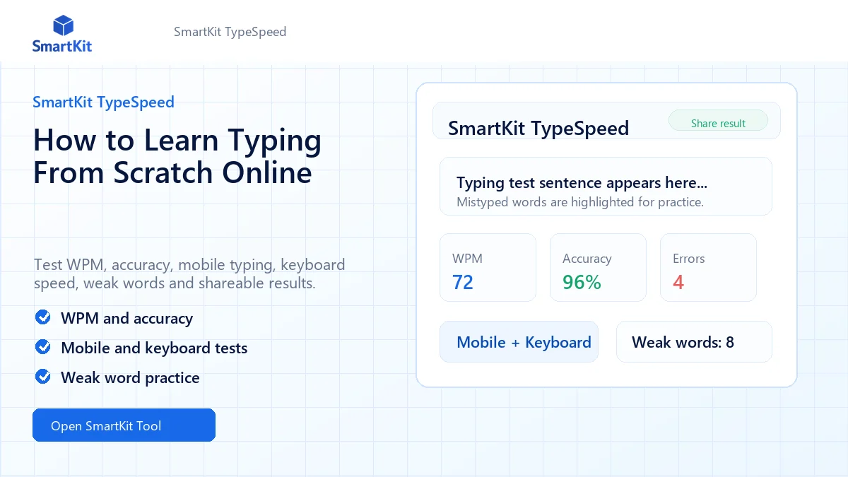 How to Learn Typing From Scratch Online