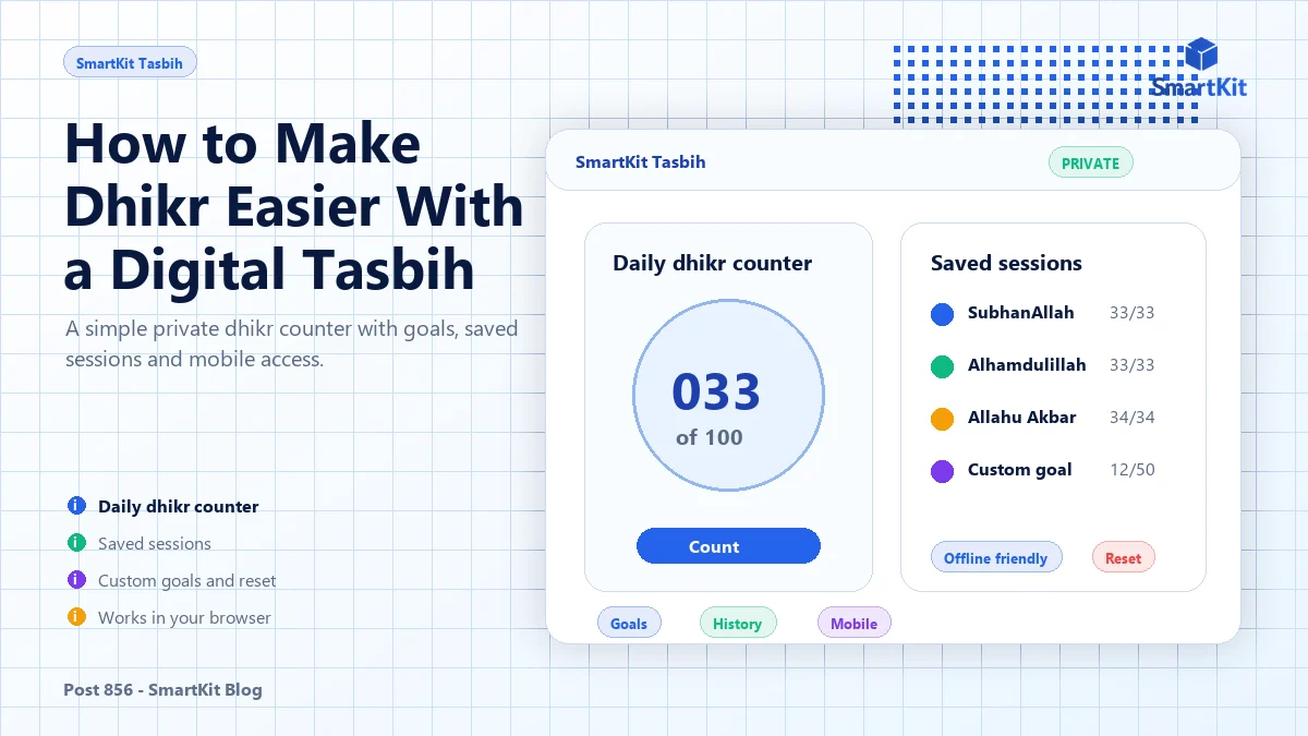 How to Make Dhikr Easier With a Digital Tasbih