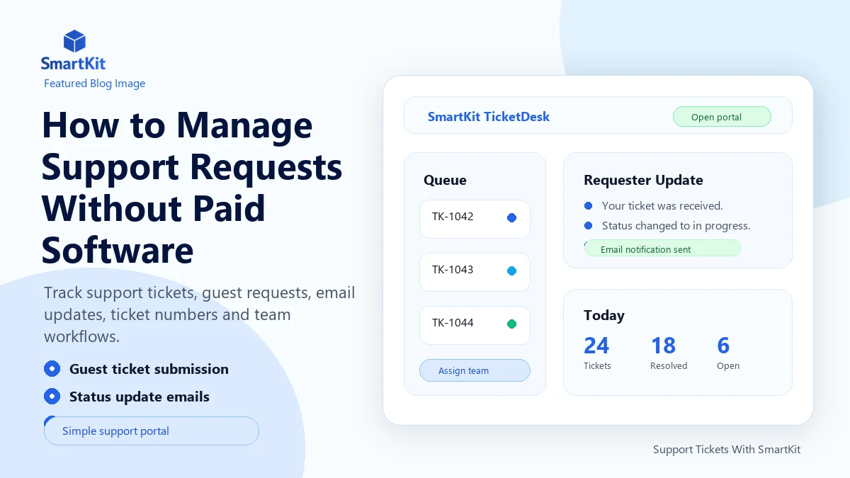 How to Manage Support Requests Without Paid Software