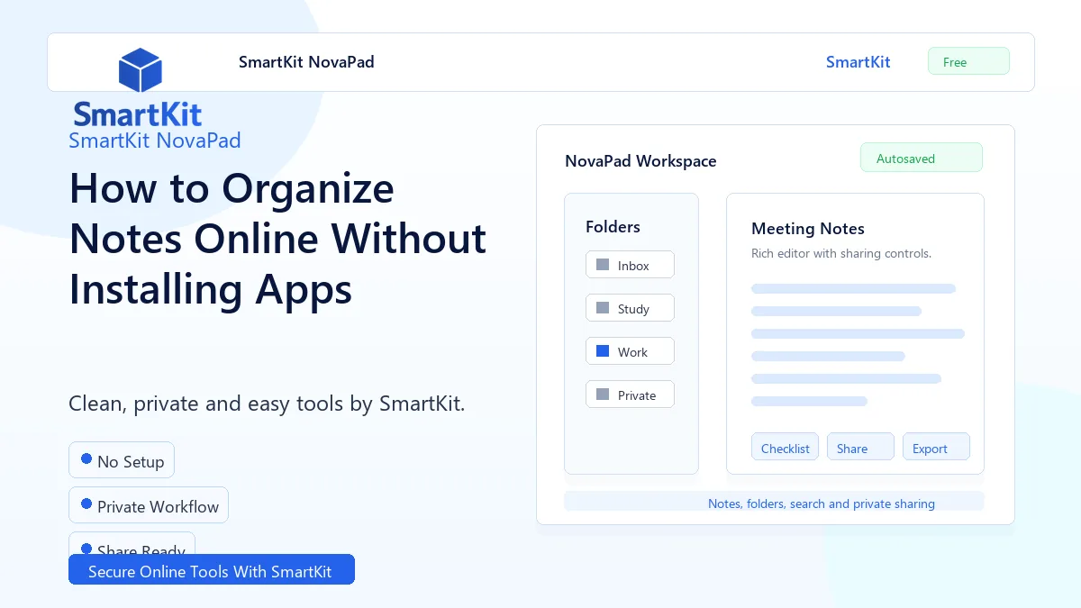 How to Organize Notes Online Without Installing Apps