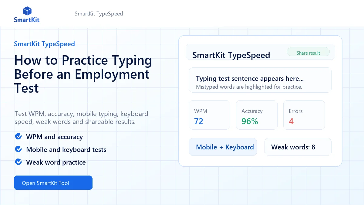 How to Practice Typing Before an Employment Test