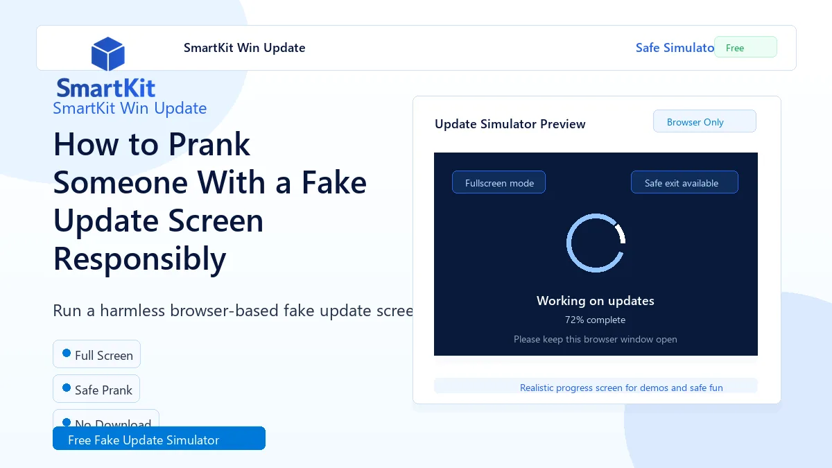 How to Prank Someone With a Fake Update Screen Responsibly