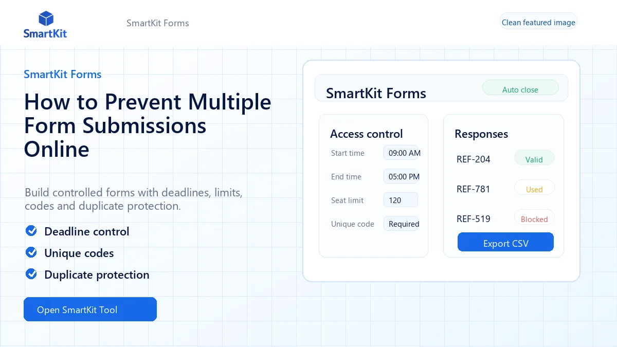 How to Prevent Multiple Form Submissions Online