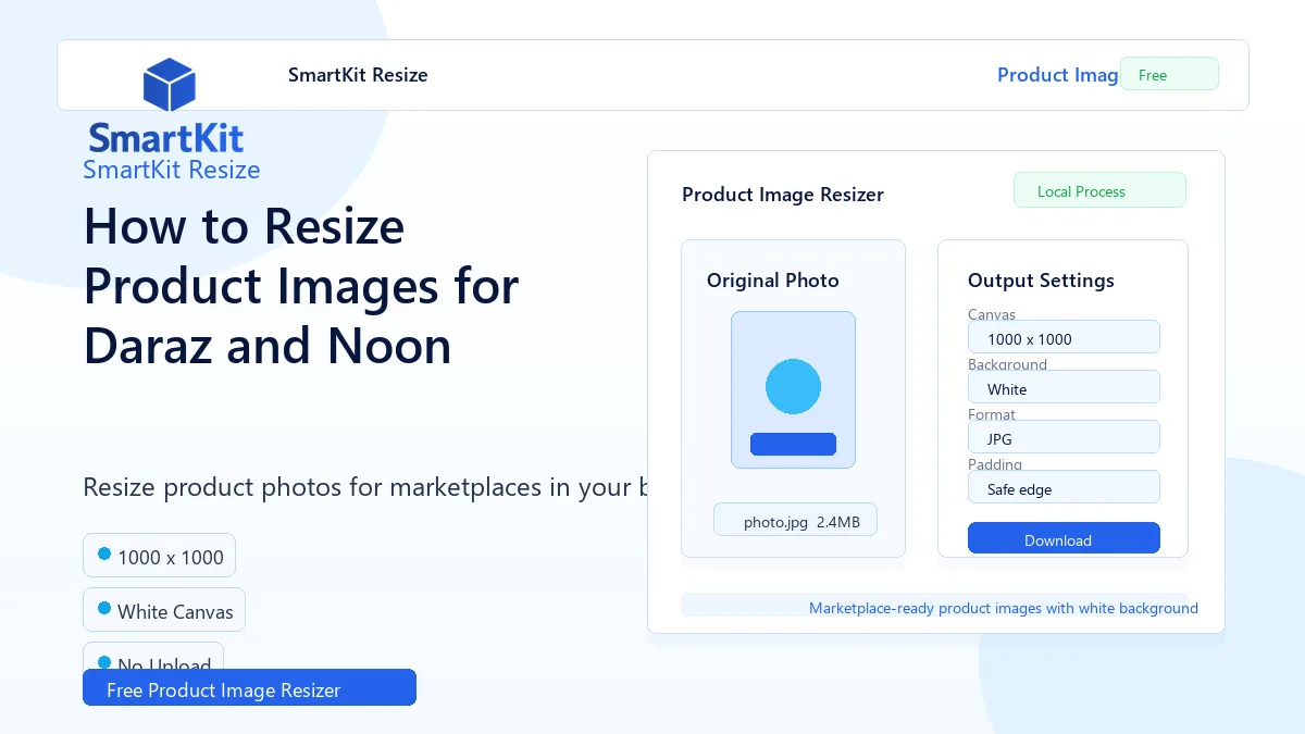 How to Resize Product Images for Daraz and Noon