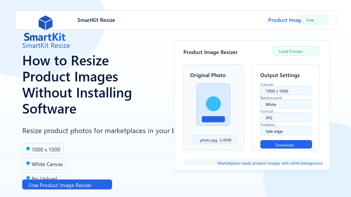 How to Resize Product Images Without Installing Software