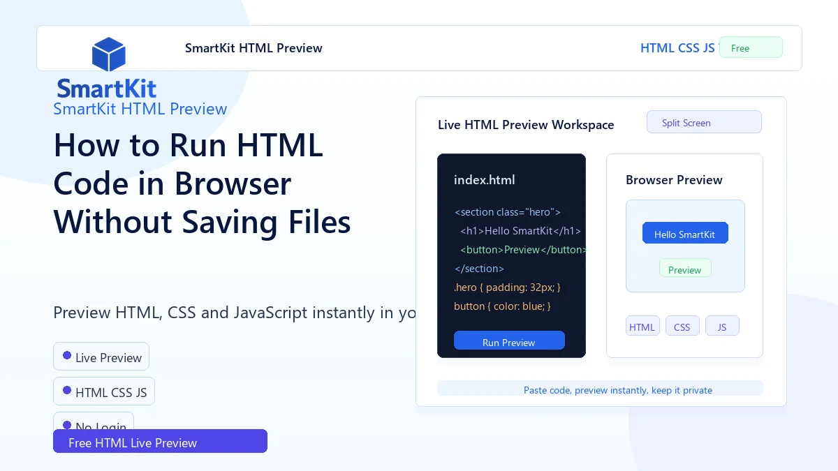How to Run HTML Code in Browser Without Saving Files
