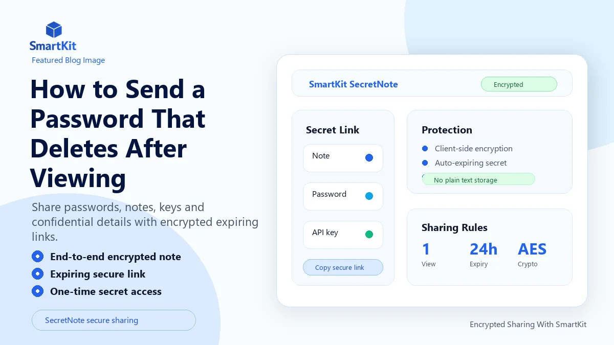 How to Send a Password That Deletes After Viewing