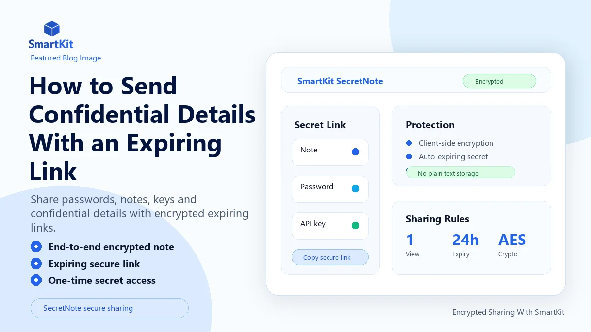 How to Send Confidential Details With an Expiring Link