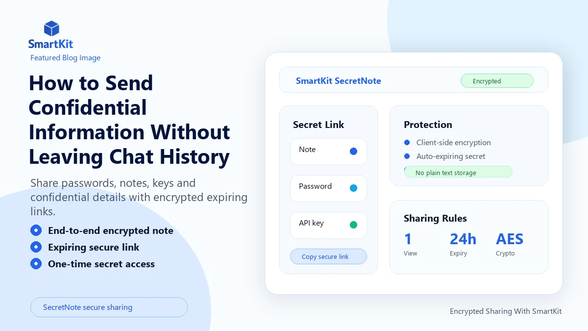 How to Send Confidential Information Without Leaving Chat History
