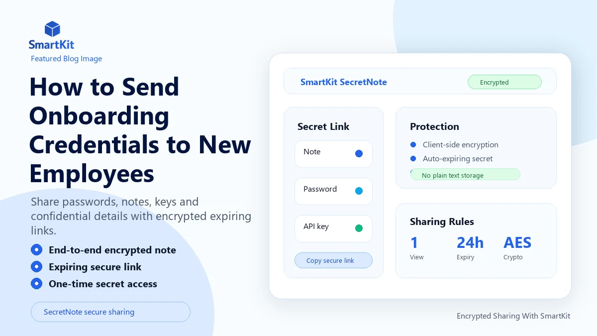 How to Send Onboarding Credentials to New Employees