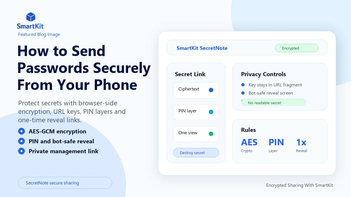 How to Send Passwords Securely From Your Phone