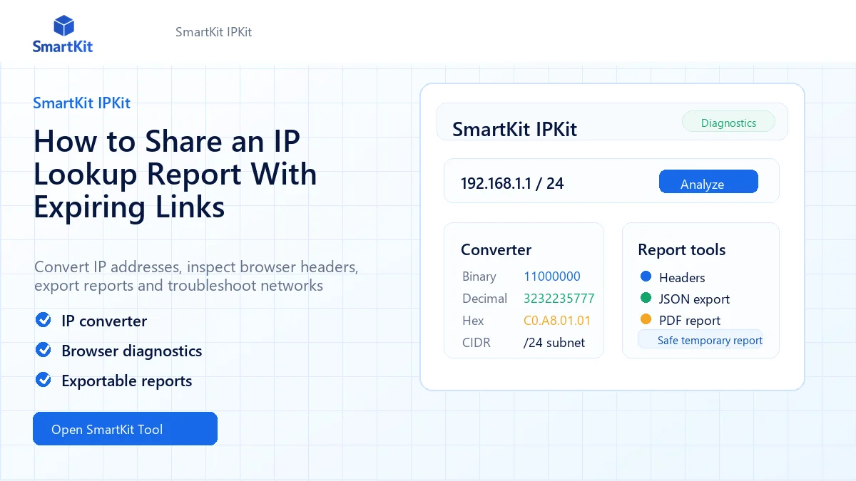 How to Share an IP Lookup Report With Expiring Links