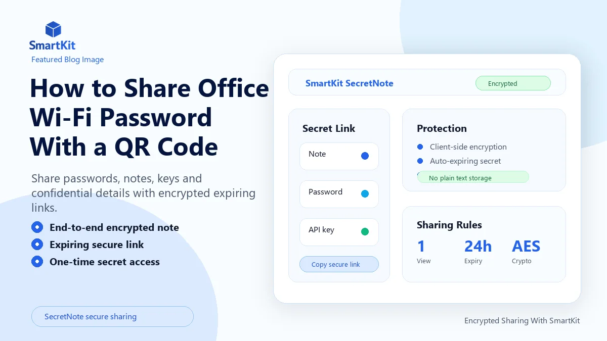 How to Share Office Wi-Fi Password With a QR Code