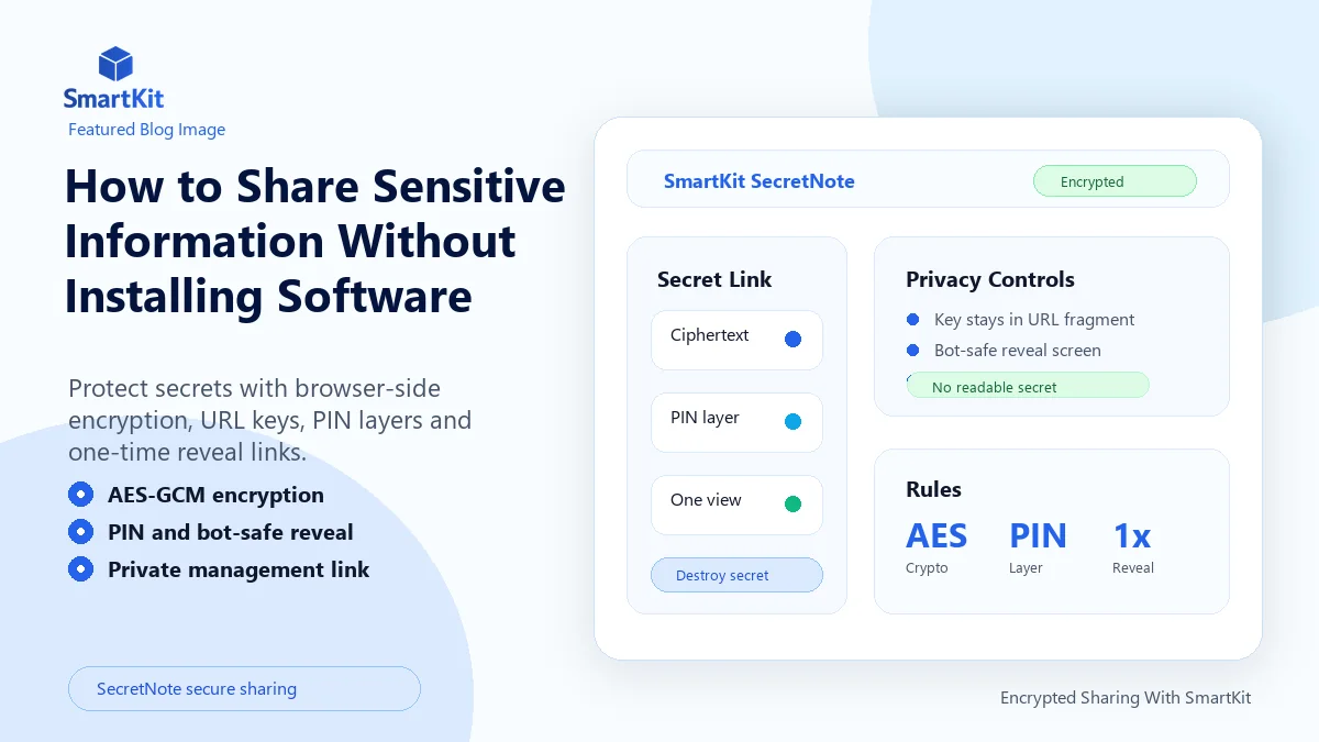 How to Share Sensitive Information Without Installing Software