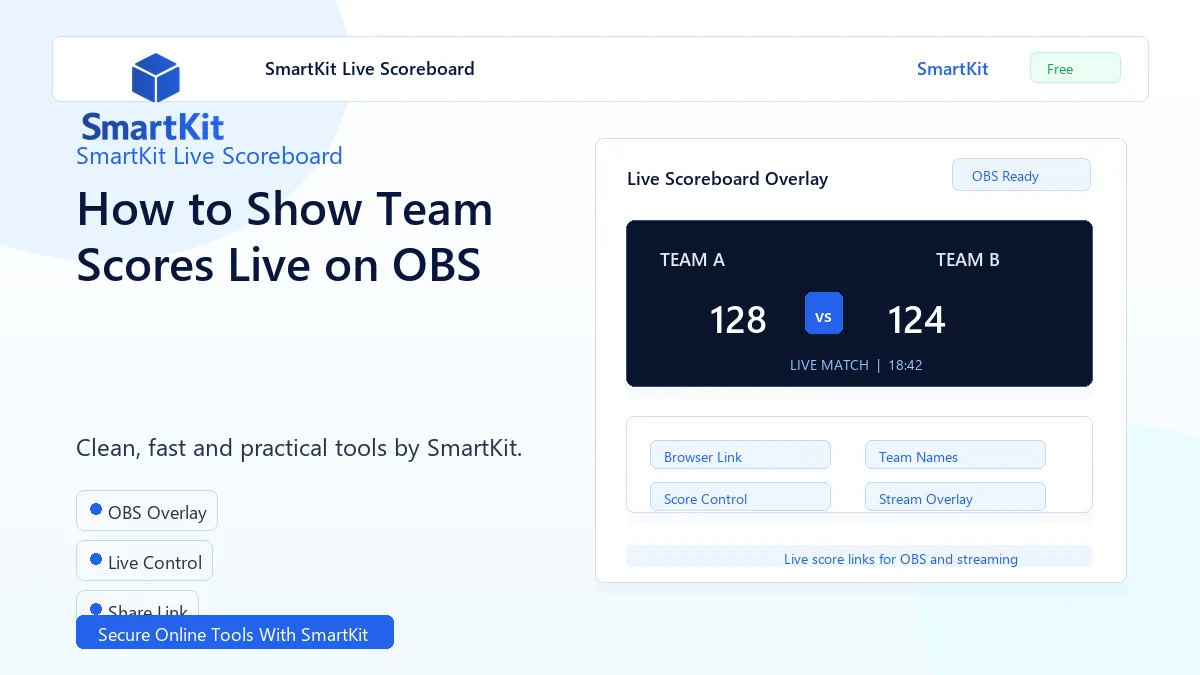 How to Show Team Scores Live on OBS