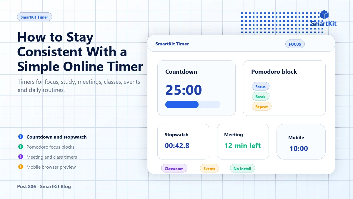 How to Stay Consistent With a Simple Online Timer