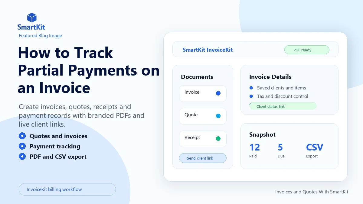 How to Track Partial Payments on an Invoice