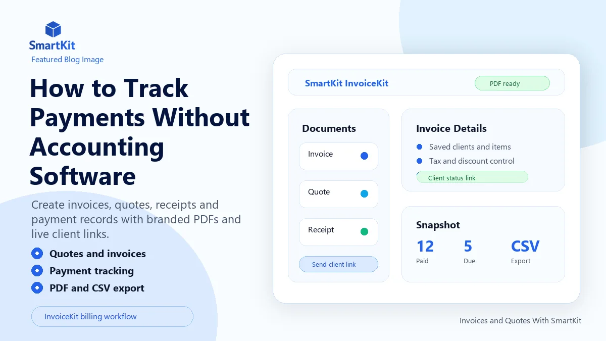 How to Track Payments Without Accounting Software