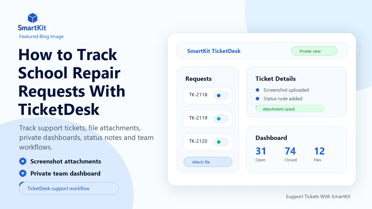 How to Track School Repair Requests With TicketDesk