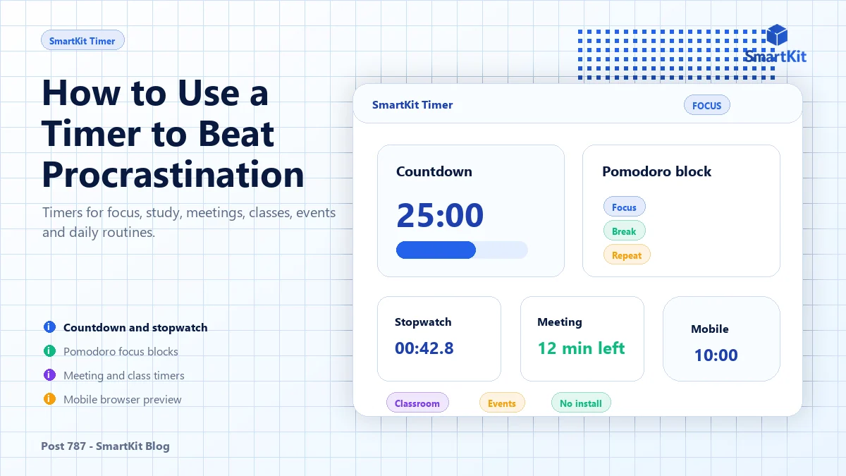 How to Use a Timer to Beat Procrastination